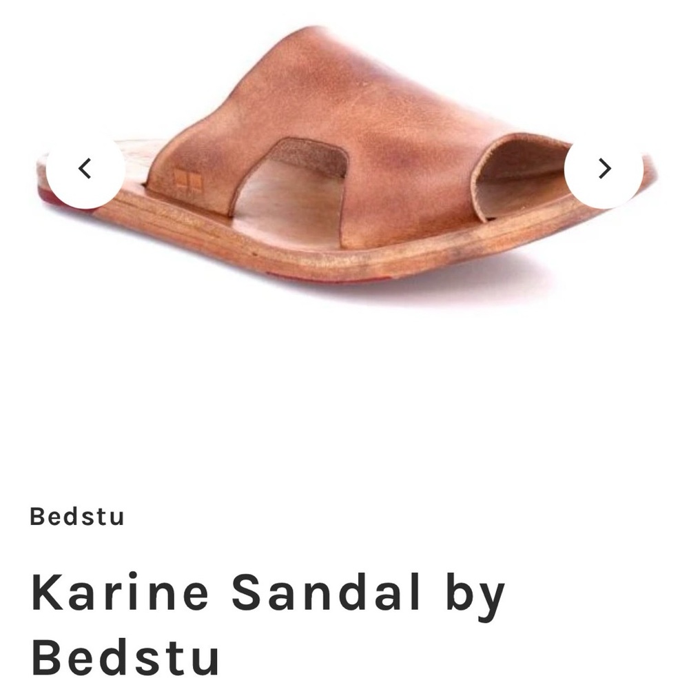NWT BED|STU Leather Sandals in Tan